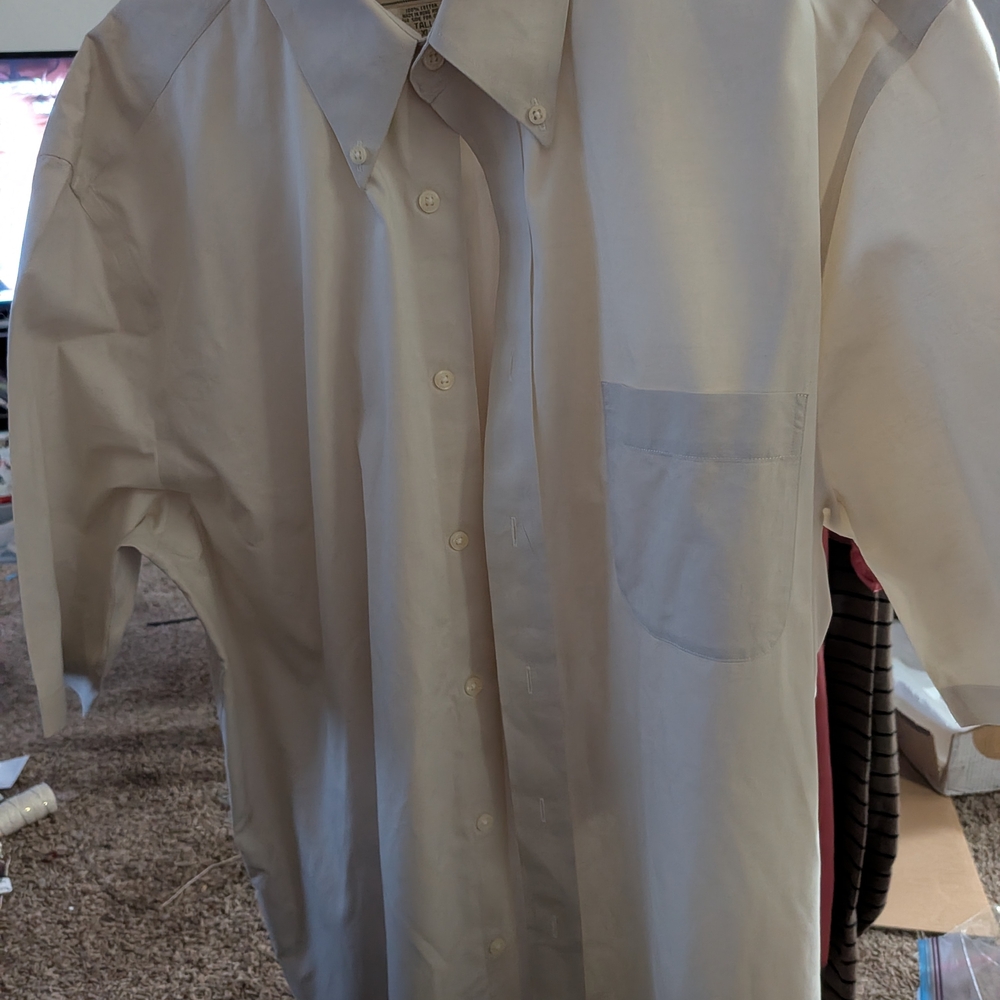 Eddie Bauer Men's White Dress Shirt